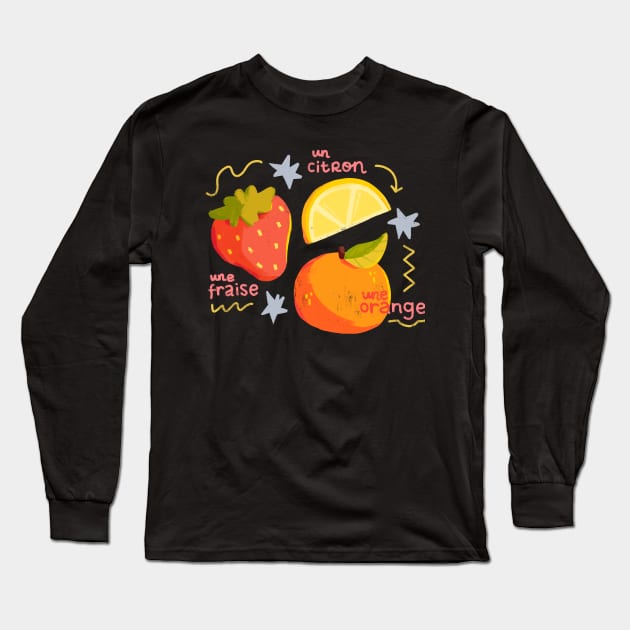 Des Fruits Long Sleeve T-Shirt by maiadrawss
